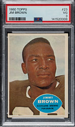 1960 Topps Football #23 Jim Brown PSA VG 3
