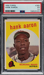 1959 Topps #380 Hank Aaron PSA FAIR 1.5