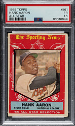1959 Topps #561 Hank Aaron All-Star PSA FAIR 1.5