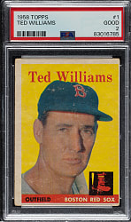1958 Topps #1 Ted Williams PSA GOOD 2