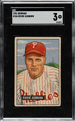 1951 Bowman #186 Richie Ashburn SGC VG 3