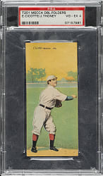 1911 T201 Mecca Double Folder Cicotte/Thoney PSA VG-EX 4