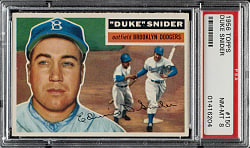 1956 Topps #150 Duke Snider Gray Back PSA NM-MT 8