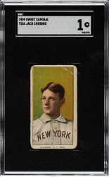 1909-1911 T206 White Border Jack Chesbro SGC POOR 1