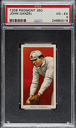 1909-1911 T206 White Border John Ganzel PSA VG-EX 4