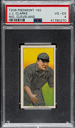 1909-1911 T206 White Border J.J. Clarke PSA VG-EX 4