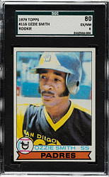 1979 Topps #116 Ozzie Smith Rookie SGC EX/NM 80