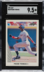 1990 Leaf #300 Frank Thomas Rookie SGC MINT+ 9.5