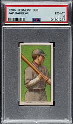 1909-1911 T206 White Border Jap Barbeau PSA EX-MT 6