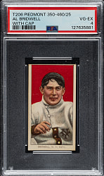 1909-1911 T206 White Border Al Bridwell Portrait with Cap PSA VG-EX 4