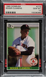 1985 Donruss #273 Roger Clemens Rookie PSA GEM MINT 10