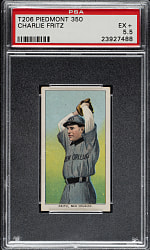 1909-1911 T206 White Border Charlie Fritz Southern Leaguer PSA EX+ 5.5