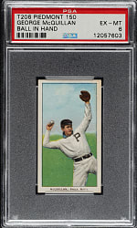 1909-1911 T206 White Border George McQuillan Ball in Hand PSA EX-MT 6