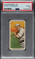 1909-1911 T206 White Border Whitey Alperman PSA GOOD+ 2.5