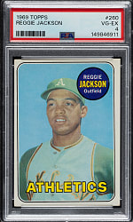 1969 Topps #260 Reggie Jackson Rookie PSA VG-EX 4