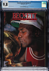 1991 Beckett Basketball Monthly Magazine Issue #14 with Michael Jordan CGC 9.8