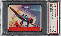 1941 R137 Goudey "Sky Birds" #16 U.S.A. Cutris-Hawk 75 PSA NM-MT 8