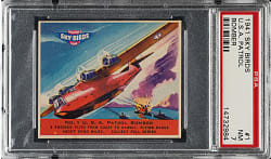 1941 R137 Goudey "Sky Birds" #1 U.S.A. Patrol Bomber PSA NM 7