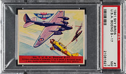 1941 R137 Goudey "Sky Birds" #7 U.S.A. Boeing B-17 PSA NM 7