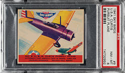 1941 R137 Goudey "Sky Birds" #9 U.S.A. Curtis Pursuit Plane PSA NM-MT 8