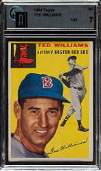 1954 Topps #250 Ted Williams GAI NM 7