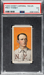 Lot # 857: 1909-1911 T206 White Border Fred Tenney PSA VG 3