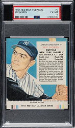1955 Red Man Tobacco #AL-9 Irv Noren PSA EX-MT 6