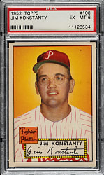 1952 Topps #108 Jim Konstanty PSA EX-MT 6