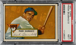 1952 Topps #225 Frank Baumholtz PSA NM 7