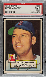 1952 Topps #255 Clyde Vollmer PSA NM 7 (OC)