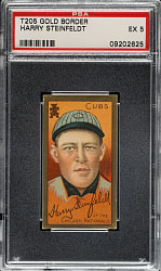 1911 T205 Gold Border Harry Steinfeldt PSA EX 5