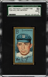 1911 T205 Gold Border William Bergen SGC VG/EX 50