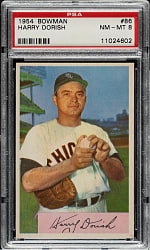 1954 Bowman #86 Harry Dorish PSA NM-MT 8