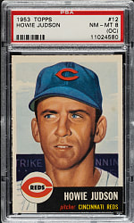 1953 Topps #12 Howie Judson PSA NM-MT 8 (OC)
