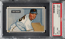 1951 Bowman #310 Erv Dusak PSA NM-MT 8