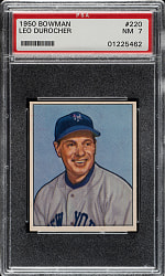 1950 Bowman #220 Leo Durocher PSA NM 7