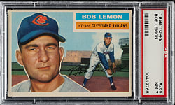 1956 Topps #255 Bob Lemon PSA NM-MT 8