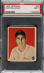 1949 Bowman #28 Don Kolloway PSA NM 7
