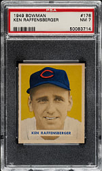 1949 Bowman #176 Ken Raffensberger PSA NM 7
