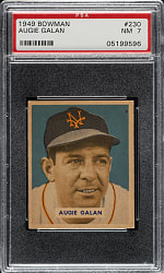 1949 Bowman #230 Augie Galan PSA NM 7