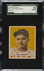 1949 Bowman #221 Bob Muncrief SGC NM/MT 88