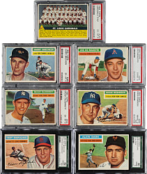 1956 Topps PSA- and SGC-Graded Collection (7)
