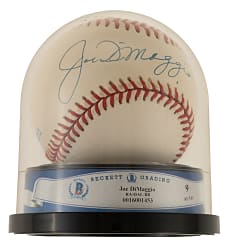 Joe DiMaggio Single-Signed Baseball Beckett MINT 9