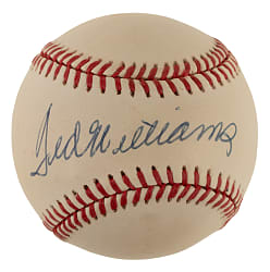 Ted Williams Single-Signed Baseball - JSA
