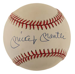 Mickey Mantle Single-Signed Baseball - JSA