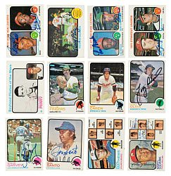 Signed 1973 Topps Collection (226) Including Bench, Perez, Brock, Carlton, and Perry