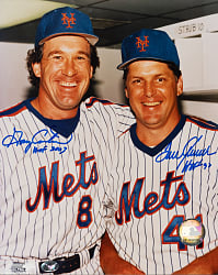 Gary Carter and Tom Seaver Dual-Signed Photograph with "HOF" Inscriptions