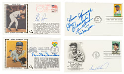 Hall of Famers and Stars Signed First-Day Cover Collection (21) Including F. Robinson and Ryan