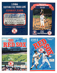 1984 to 1989 Boston Red Sox Multi-Signed Program Collection (8)