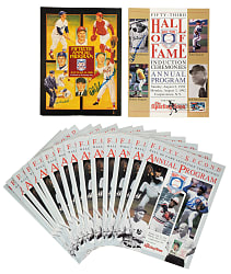 1989 to 1992 Hall of Fame Induction Ceremony Signed Program Collection (16)